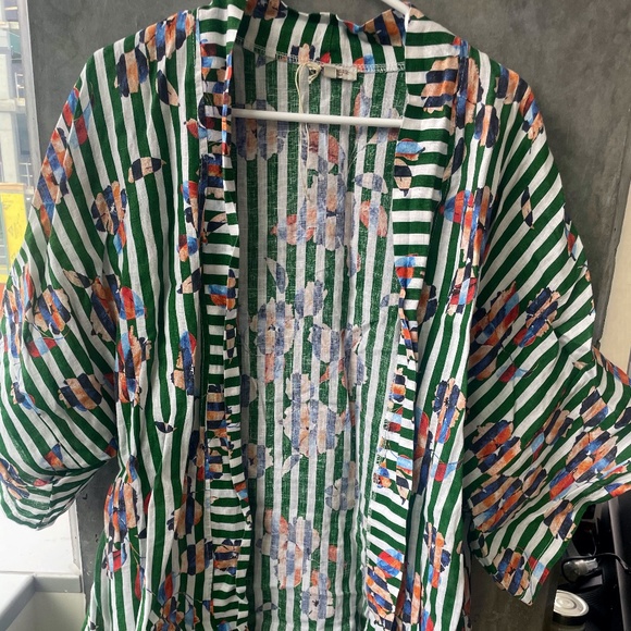 Long floral kimono size M for women - Picture 1 of 7